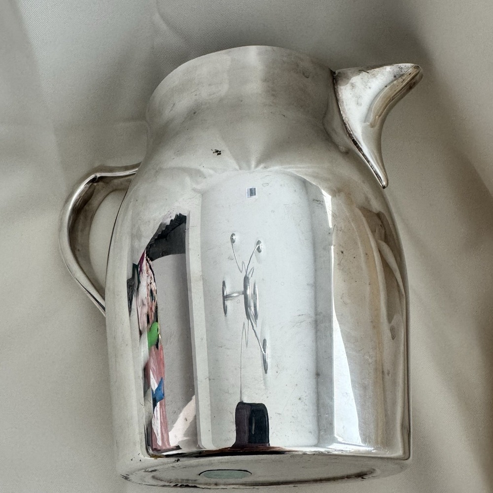 Vintage  Wallace Silverplate Water Beverage Pitcher  #2467,  7" Tall  2 Quarts